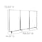 Flash Furniture Transparent Mobile Partition, 72"H x 36"L BR-PTT001-3-AC-90183-GG - alternate 4